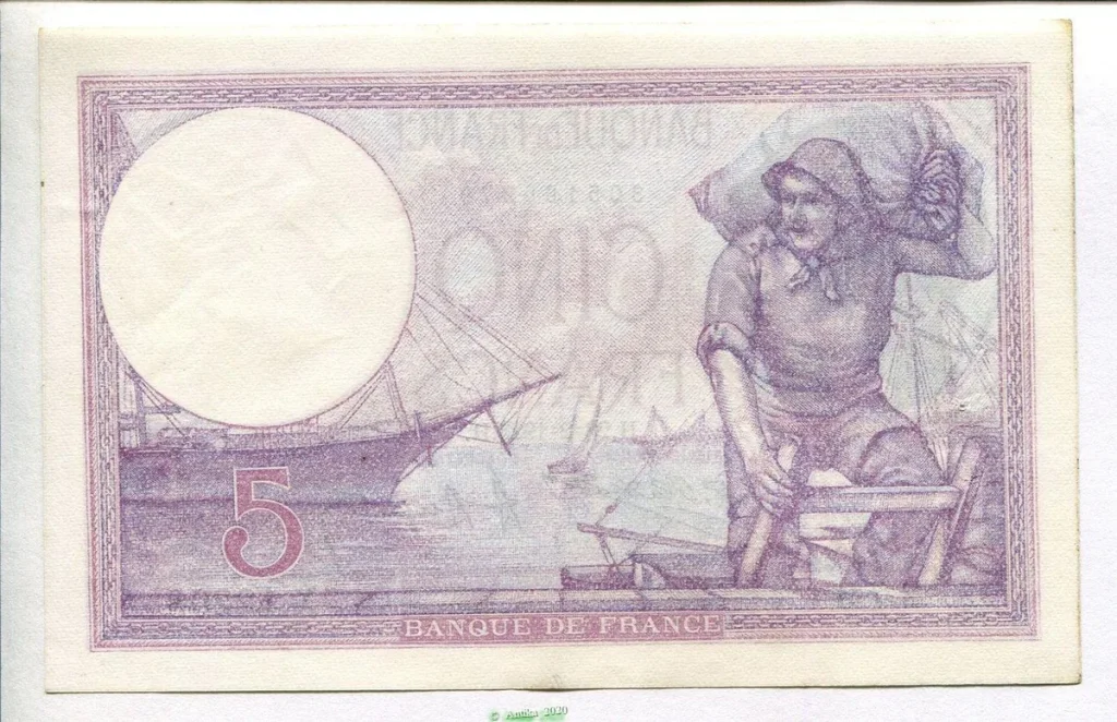 5 FRANCS VIOLET - Type 1917