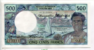 500 FRANCS Polynésien