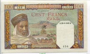 100 FRANCS Notable Algérien