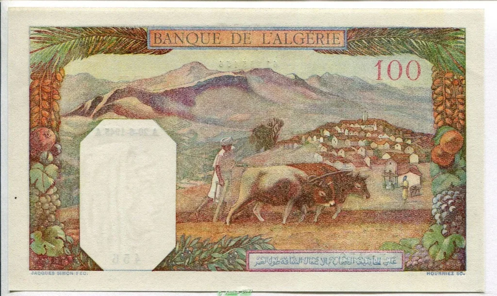 100 FRANCS Notable Algérien