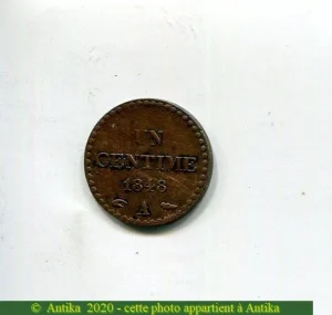 1 CENTIME DUPRE