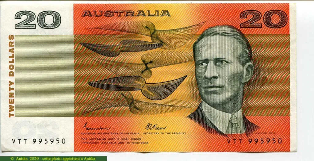 20 Dollars Sir Charles Kingsford Sig:Johnston & Fraser