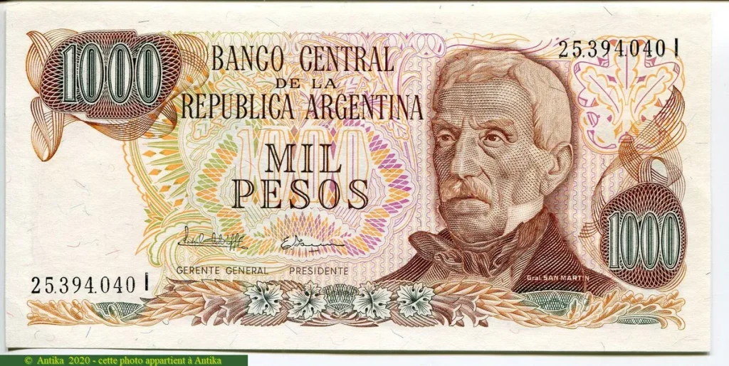1000 Pesos Général San Martin * * * *