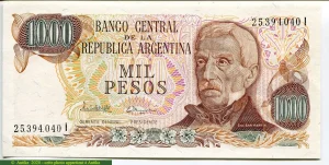 1000 Pesos Général San Martin * * * *