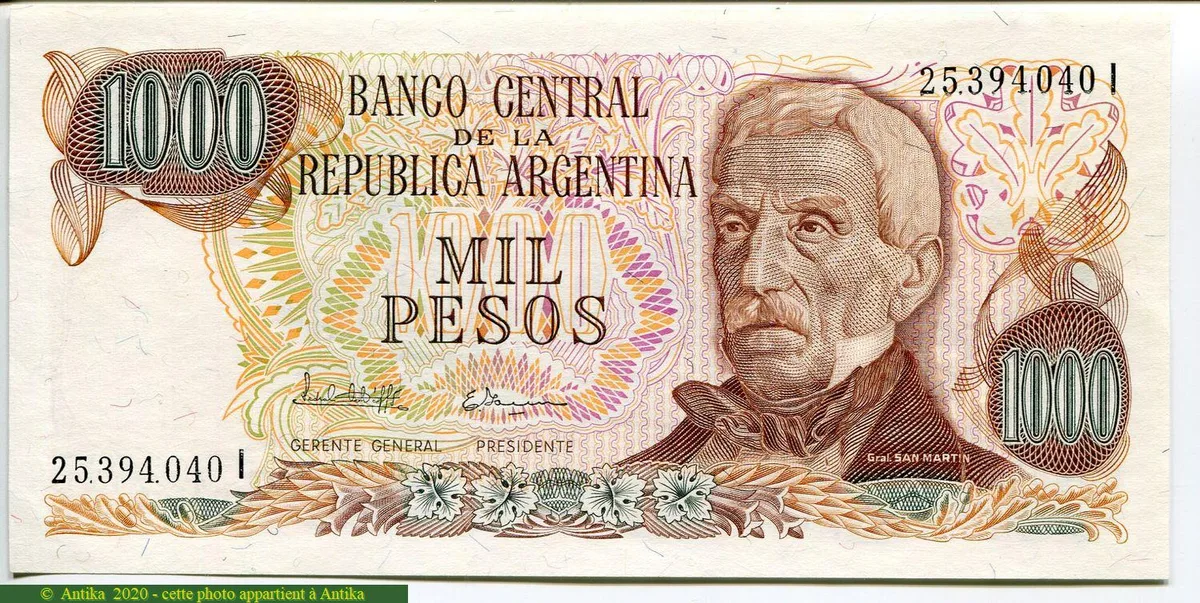 1000 Pesos Général San Martin * * * *