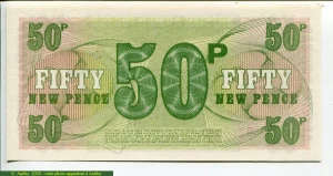 Lot de 3 Billets 5-10 & 50 New Pence British Armed Forces