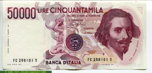50000 Lire G.L Benini