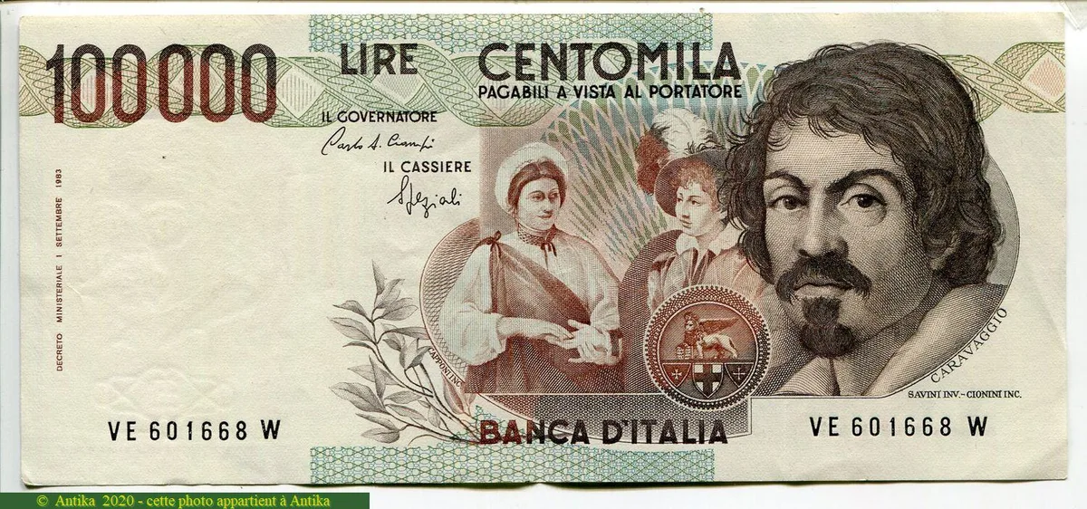 100 000 Lire Caravaggio * * * *