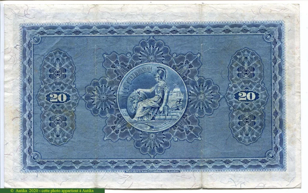20 Pounds Armoirie The British Linen Bank RARE