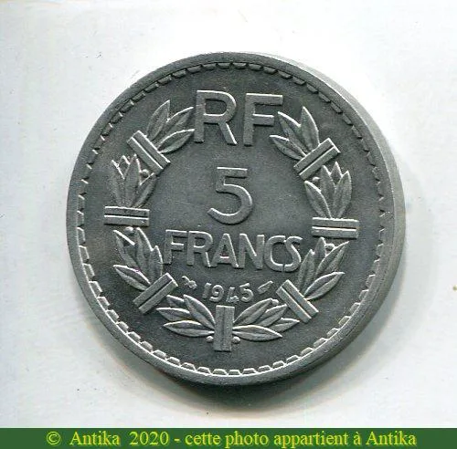 5 FRANCS LAVRILLIER Aluminium