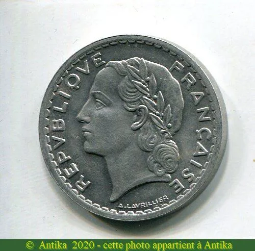 5 FRANCS LAVRILLIER Aluminium