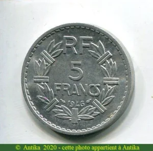 5 FRANCS LAVRILLIER Aluminium