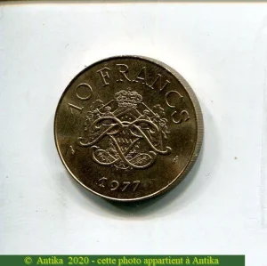 10 FRANCS RAINIER III 1949-2005