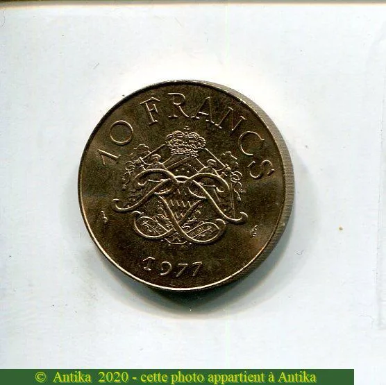 10 FRANCS RAINIER III 1949-2005