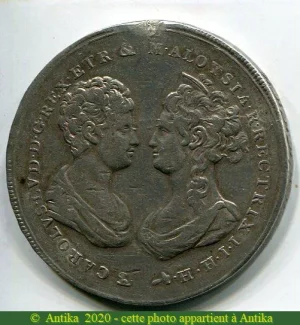 10 PAOLI Argt Royaume d 'Etrurie Charles & M.Louise de Bourbon Florence