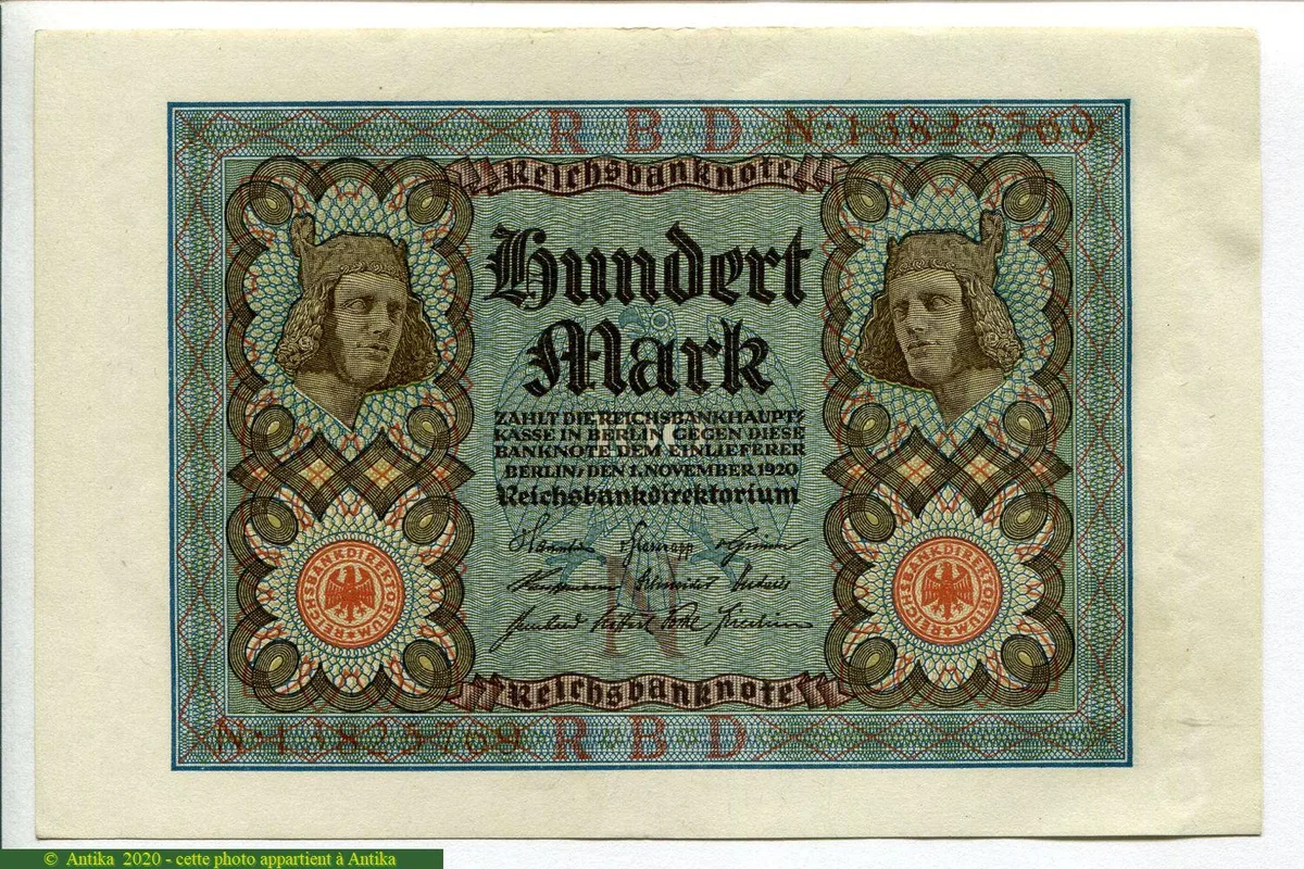 100 Mark Bamberg Horseman 8 Chiffres * *
