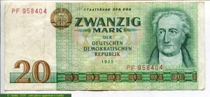 20 Mark Johann Wolfgang von Goethe