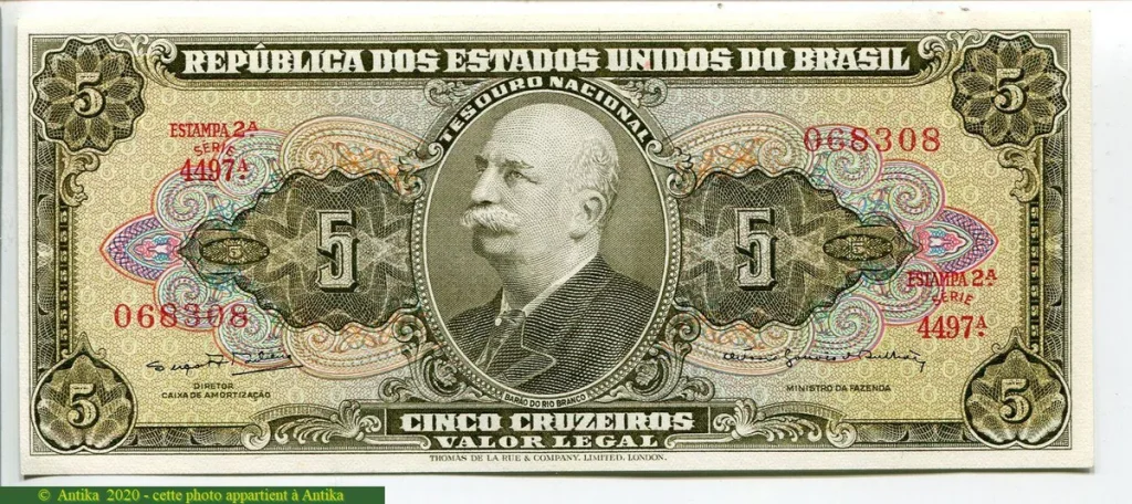 5 Cruzeiros Barao Do Rio Branco * *