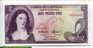 2 Pesos Oro P.Salavarrieta
