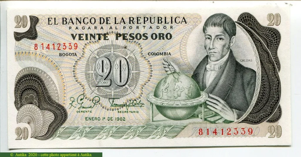 20 Pesos Oro Caldas * *