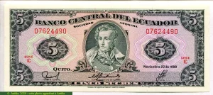 5 Sucres Antonio José de Sucre * * * *