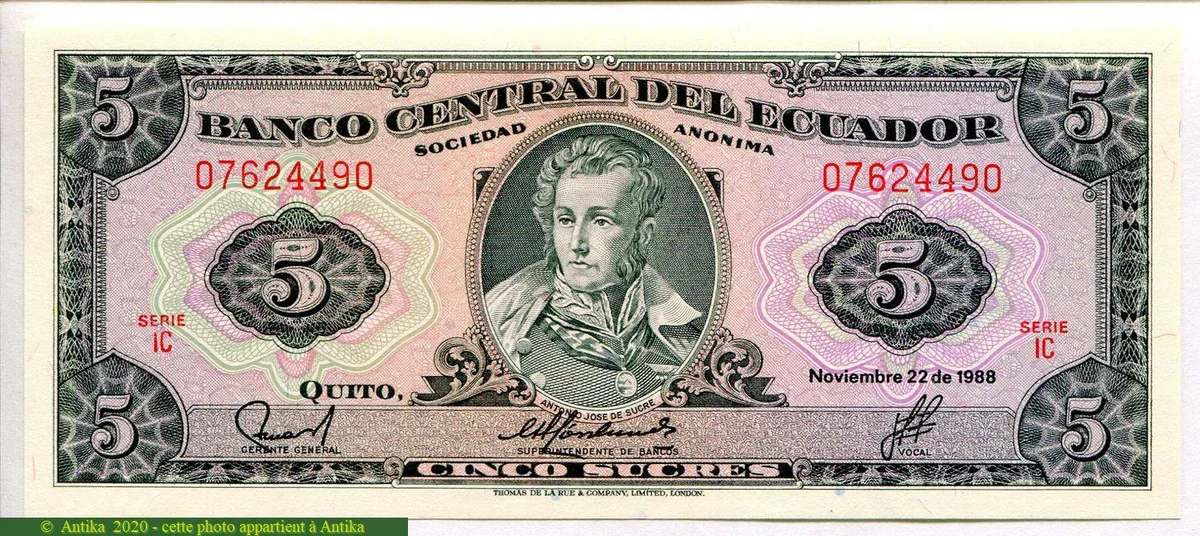 5 Sucres Antonio José de Sucre * * * *