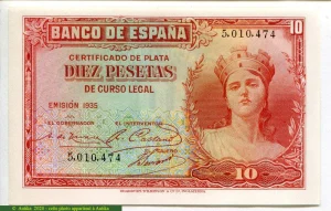 10 Pesetas Jeune Femme * * * * * *