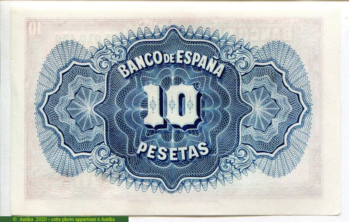 10 Pesetas Jeune Femme * * * *