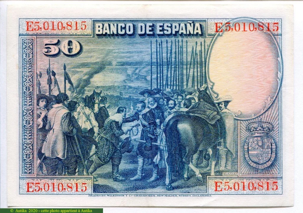 50 Pesetas D.Velasquez * * *