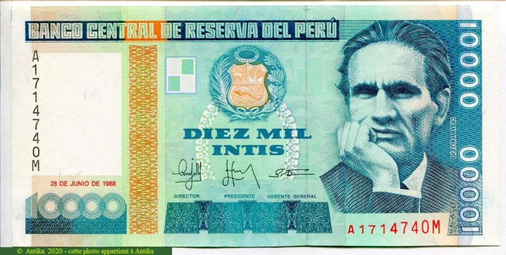 10 000 Intis Cesar Vallejo * * * * * * *