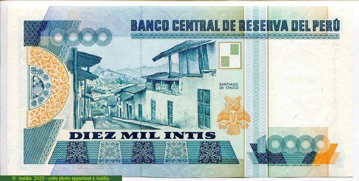 10 000 Intis Cesar Vallejo * * * * * * *