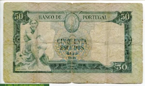 50 Escudos Fontes Pereira de Mello Assez Rare