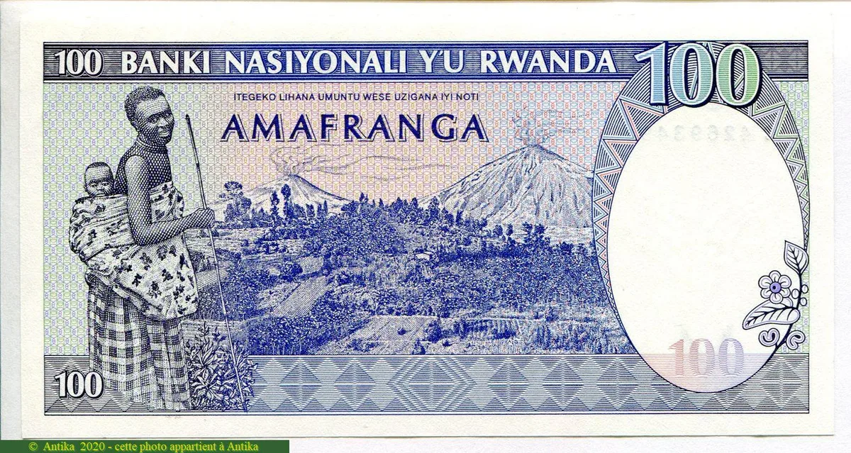 100 Francs Troupeau Zèbres