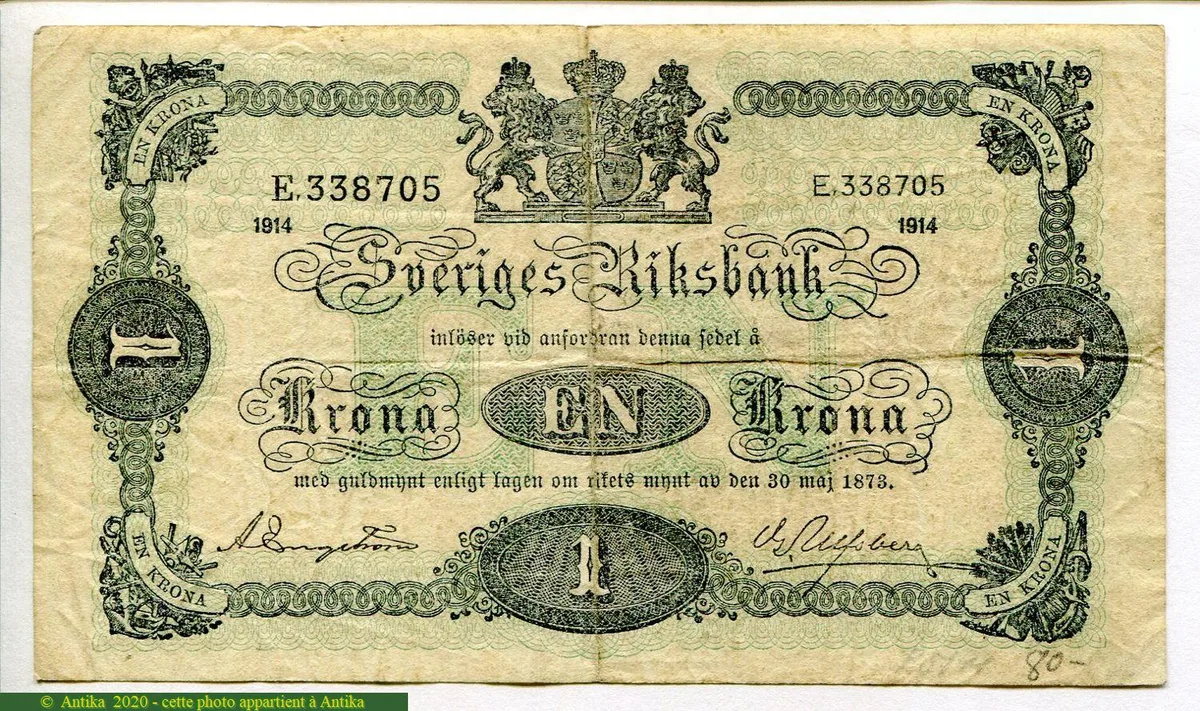 1 Krona Armoiries