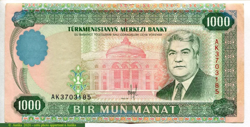 1000 Manat Président S.Niyazov