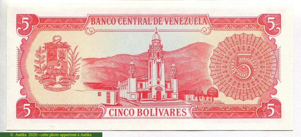 5 Bolivares S. Bolivar & F.de Miranda * * PROMO
