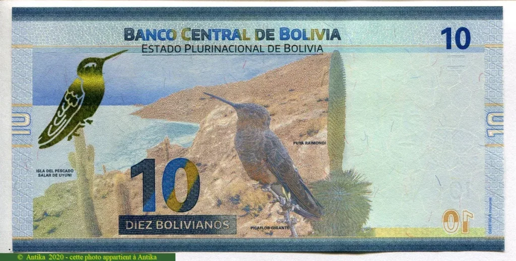 10 Bolivianos Héros Boliviens & Colibri * * * * * *