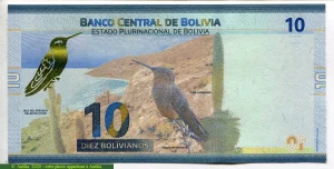 10 Bolivianos Héros Boliviens & Colibri * * * * * *