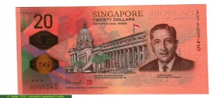 20 Dollars Yusof Bin Ishak Polymère * * NOUVEAUTE