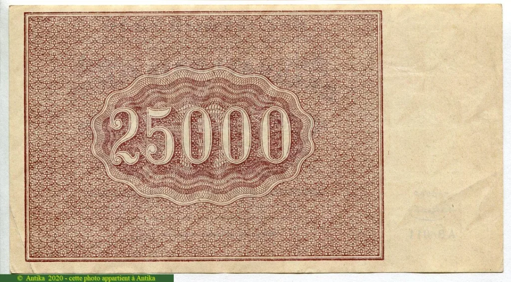 25000 Roubles Rouge-Marron