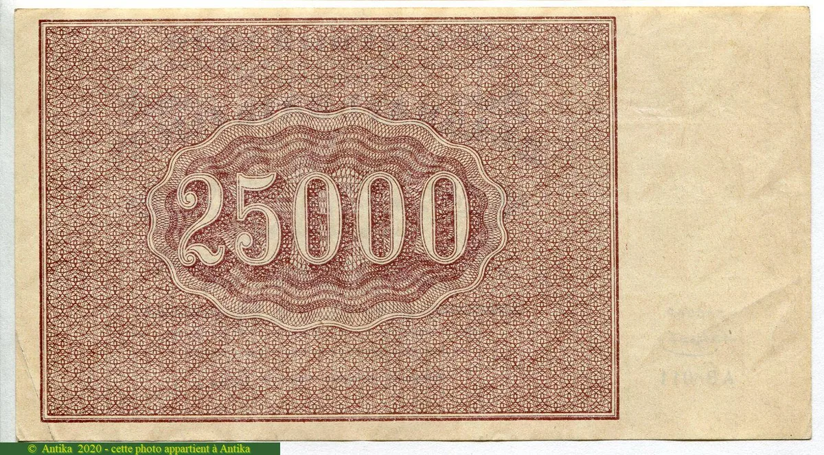 25000 Roubles Rouge-Marron