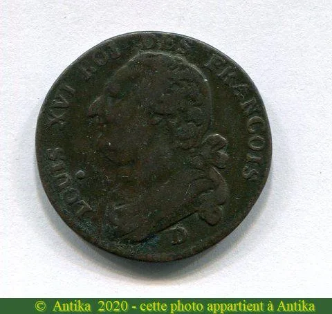 12 DENIERS FRANCOIS, An 3 à 5 LOUIS XVI