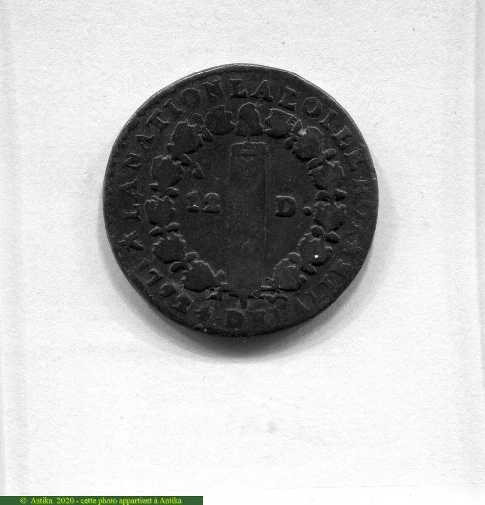 12 DENIERS FRANCOIS, An 3 à 5 LOUIS XVI