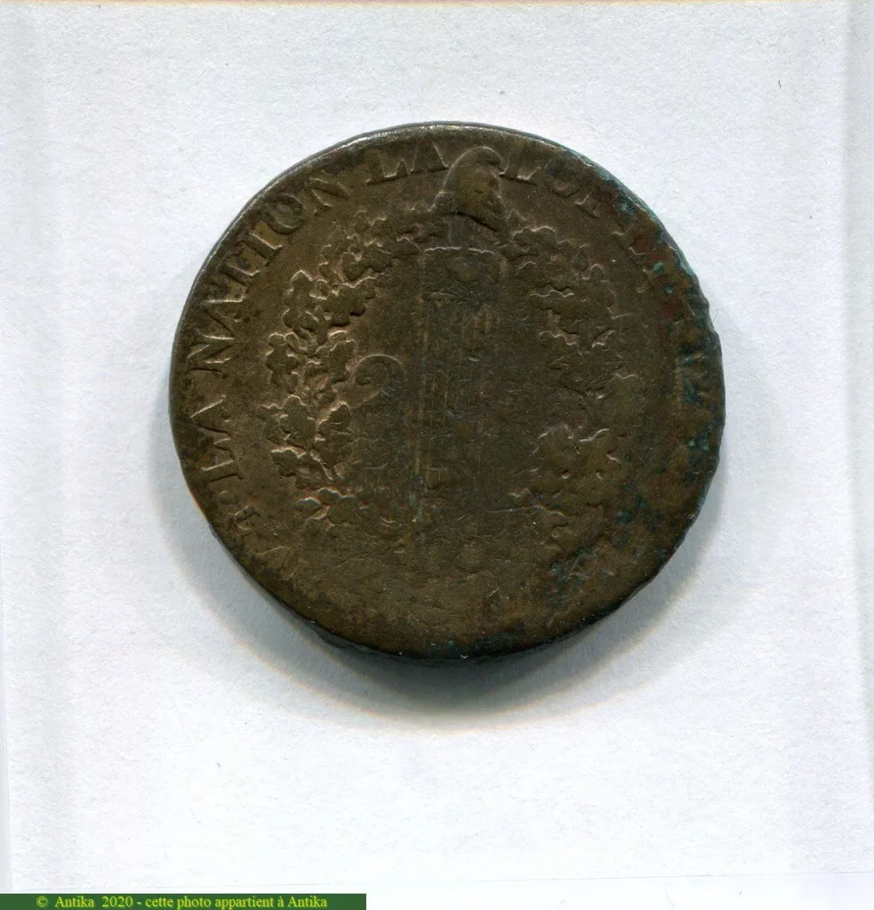 2 SOLS FRANCOIS, An 3 à 5 LOUIS XVI