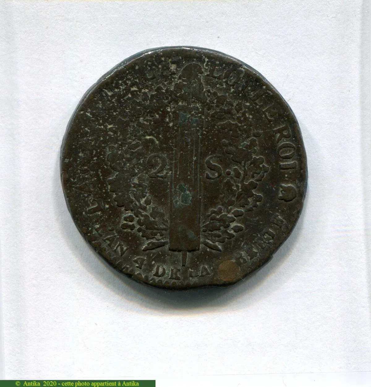 2 SOLS FRANCOIS, An 3 à 5 LOUIS XVI