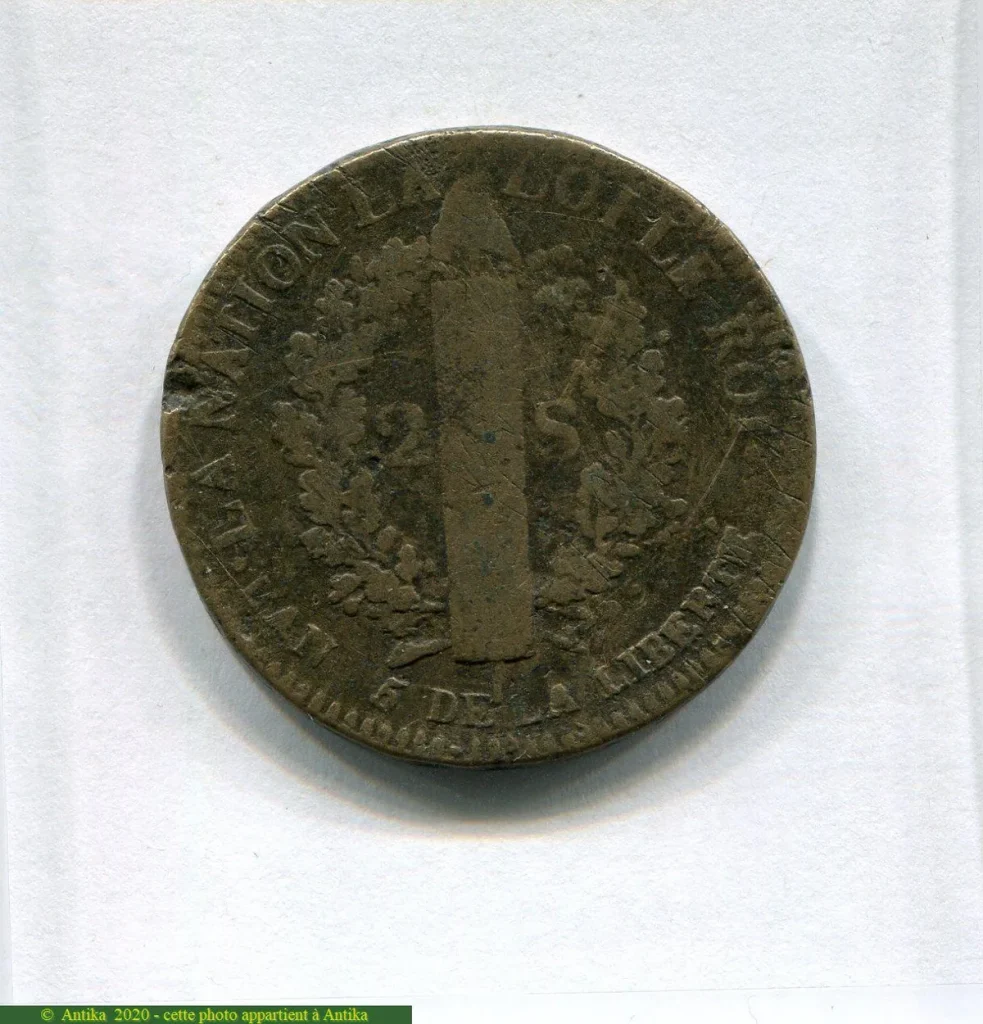 2 SOLS FRANCOIS, An 3 à 5 LOUIS XVI