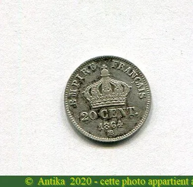 20 CENTIMES NAP III T.L Petit MODULE