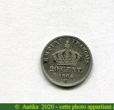 20 CENTIMES NAP III T.L Petit MODULE