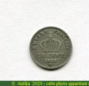20 CENTIMES NAP III T.L G.M