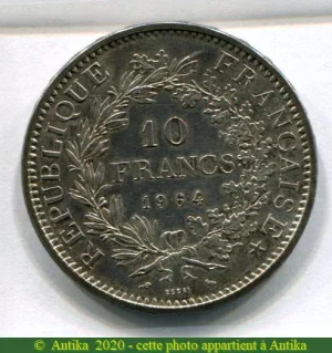 10 FRANCS HERCULE Argent